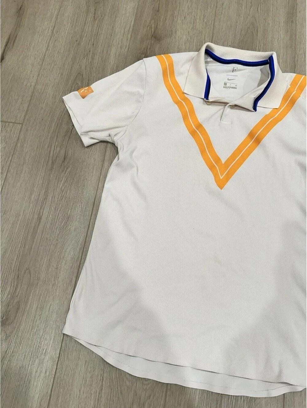 Roger Federer RF Advantage Nike Court Guava Ice Orange Polo Shirt Men's Medium